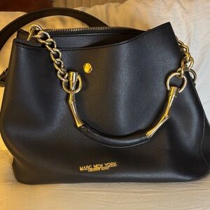 Marc New York Black Bag with Gold Accents